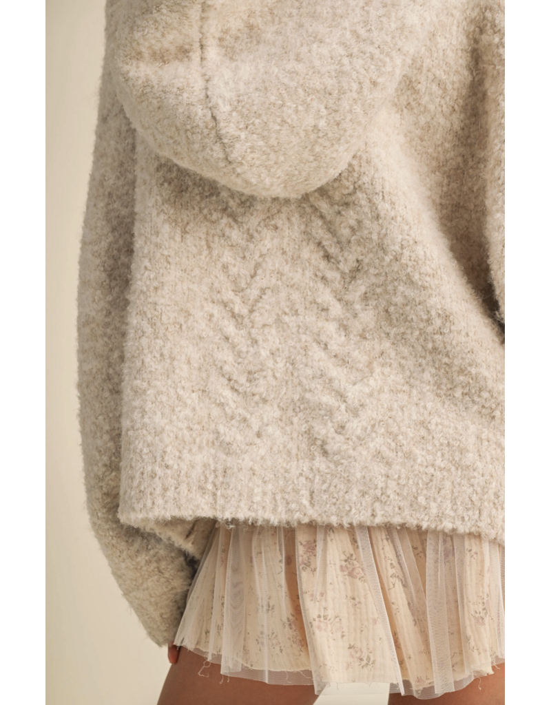 Iris Oversized Chunky Hoodie Sweater