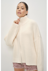 Pretty Garbage Kanna Mock Neck Zip Up Sweater