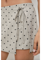 Pretty Garbage Siris Wrapped Polka Dot Micro Mini Skirt
