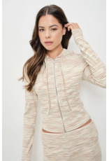 Pretty Garbage Sailor Striped Zip Up Hoodie