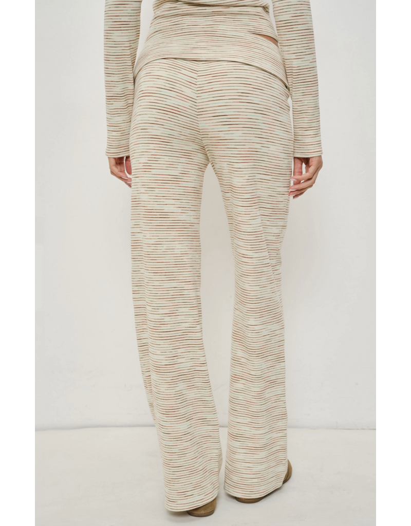 Pretty Garbage Sailor Striped Fold Over Pants