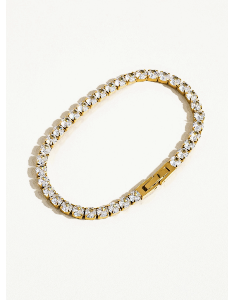 Flanerie René Non-Tarnish Rhinestone Dressy Bracelet