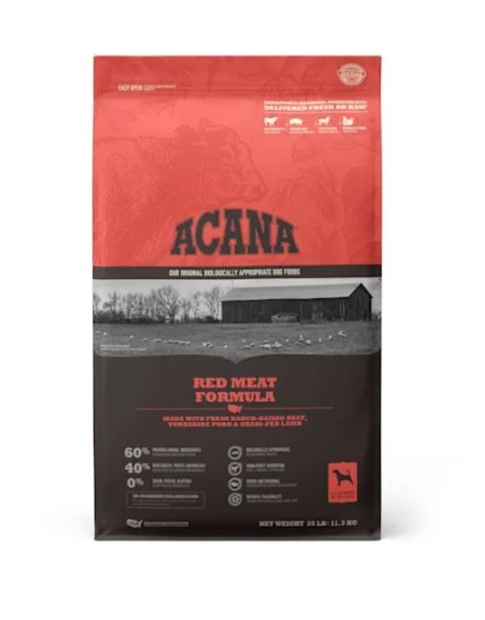 Champion Foods Acana Heritage Red Meats 25lbs