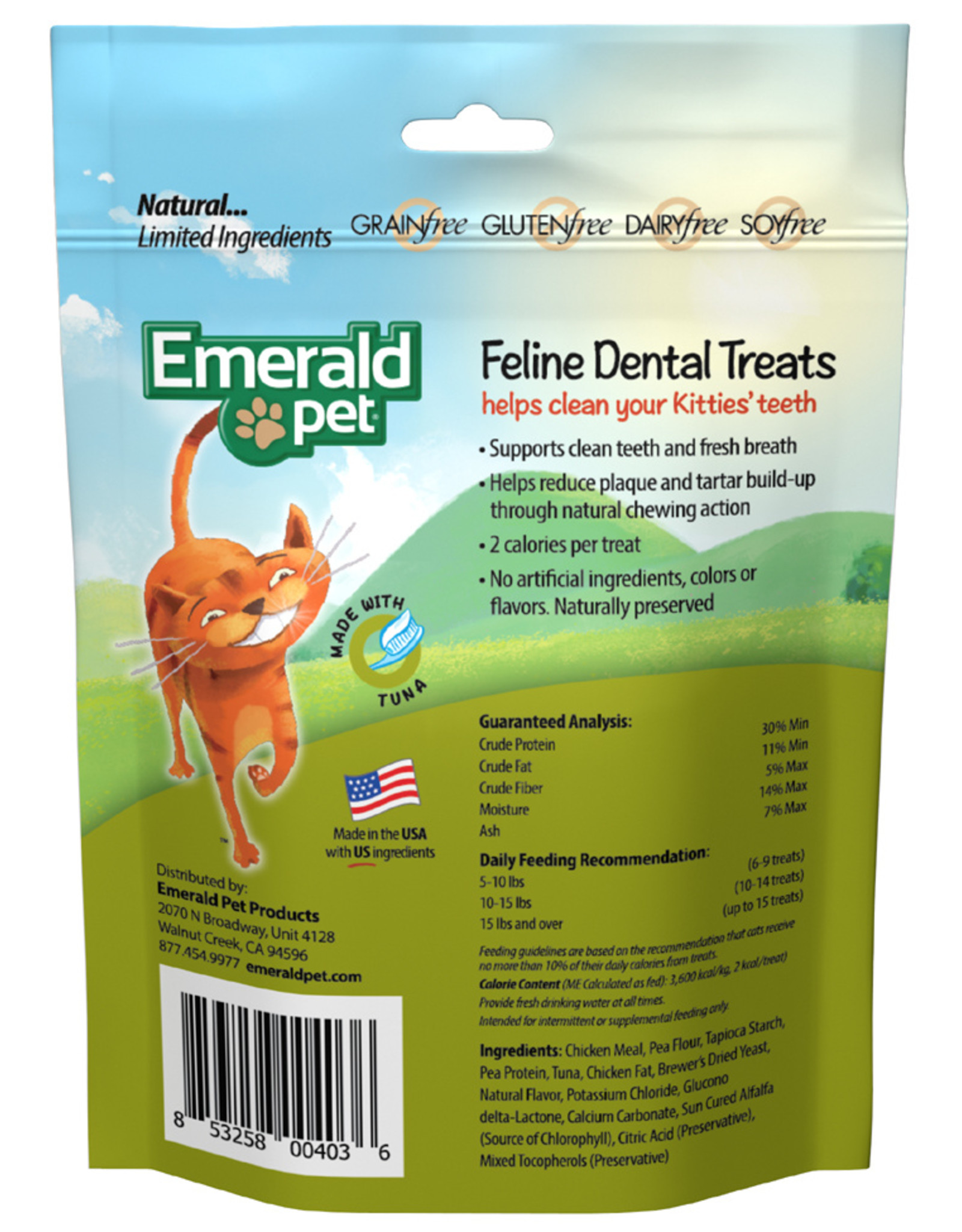 Emerald Pet Emerald Pet Cat Dental Treat Tuna 3oz
