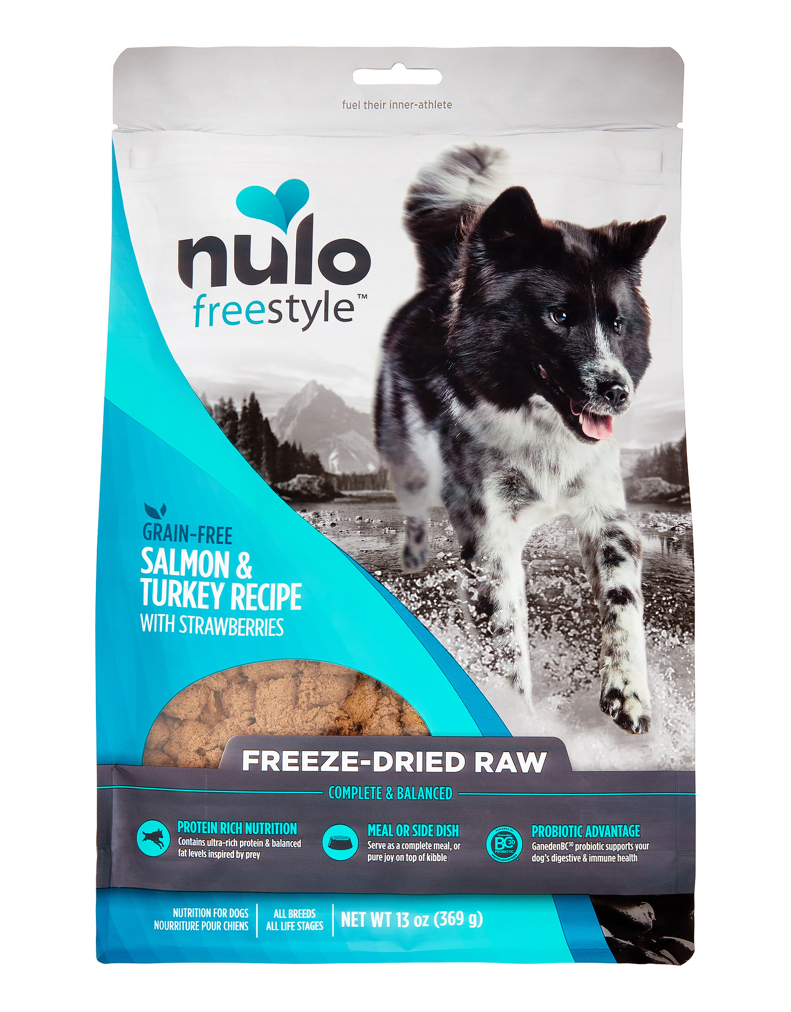 Nulo Freeze Dried Raw Grain Free Salmon Dog Food 13 oz