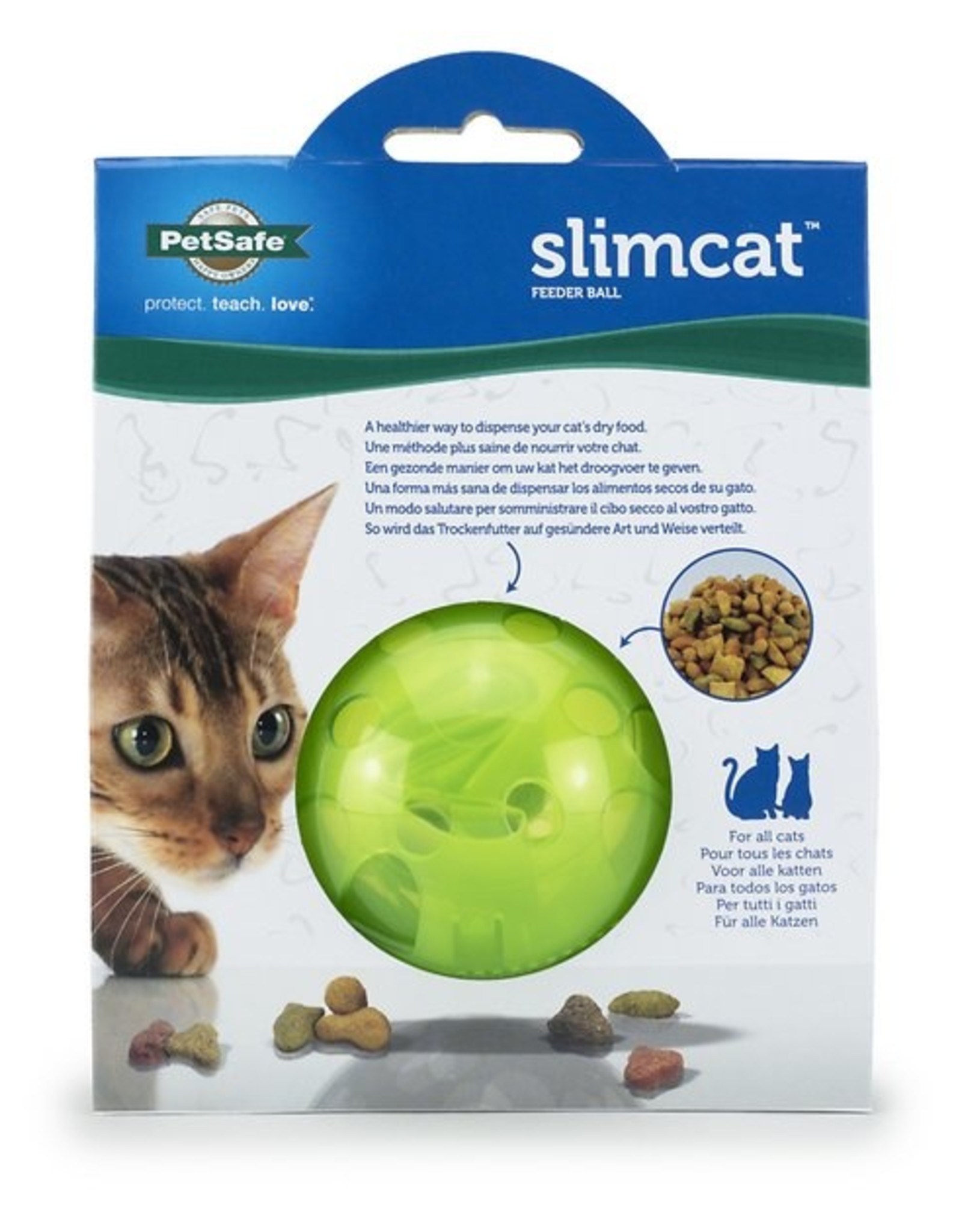 PetSafe SlimCat Cat Food Dispenser Toy - Green