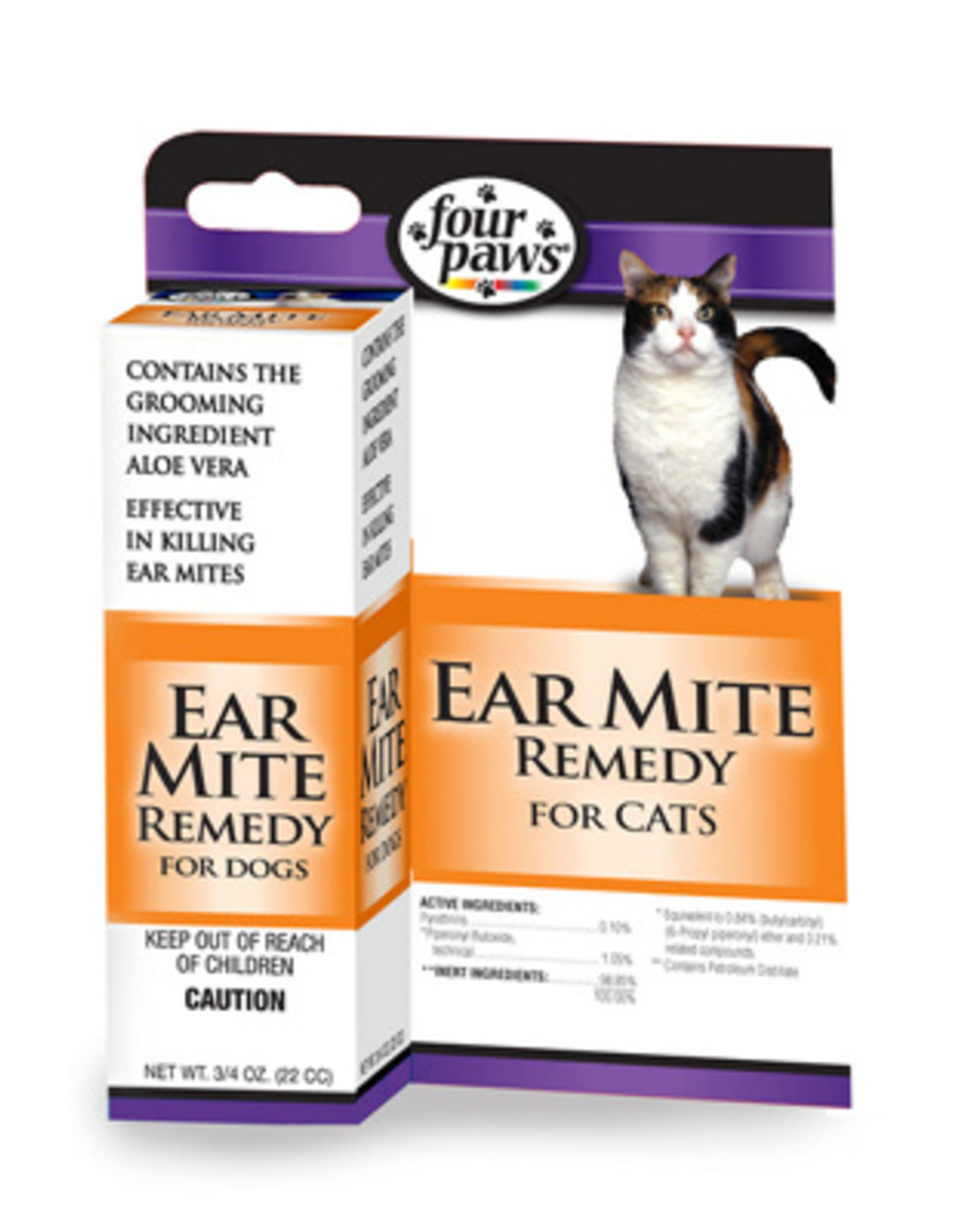 Four Paws Four Paws Aloe Ear Mite Treatment for Cats - 0.75 oz