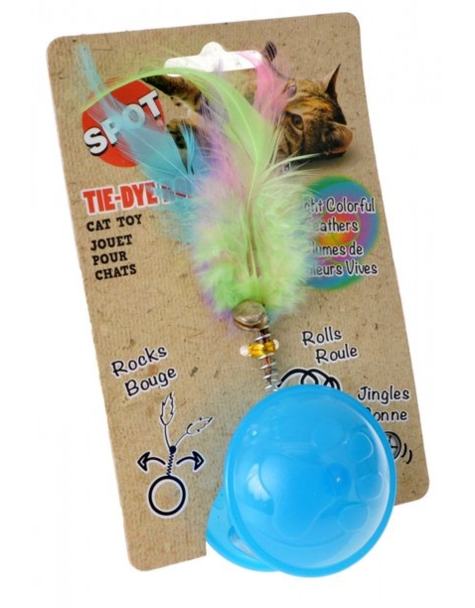 Ethical Products Spot Tie Dye Roller Ball Catnip Toy Assorted - 1 Each