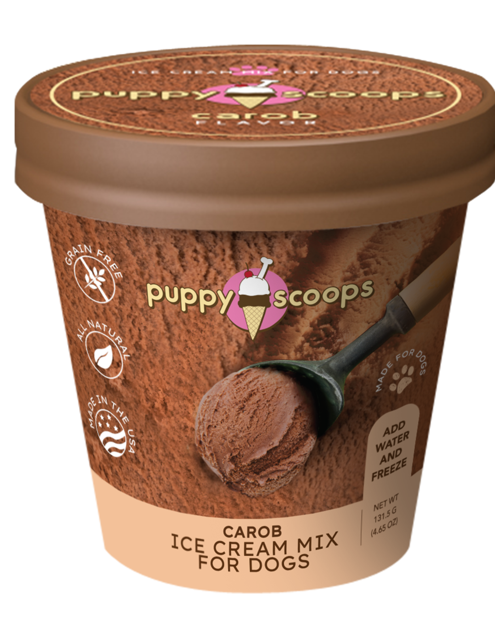 Puppy Cake Hoggin' Dogs Ice Cream Mix - Carob