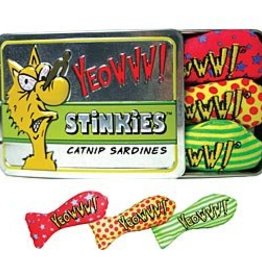 Vee Enterprises Yeowww! Stinkies Catnip Sardines 3'' - 3 Pack