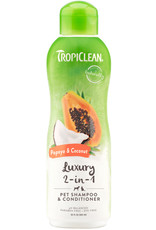 Tropiclean Papaya & Coconut Luxury 2 In 1 Pet Shampoo, 20 oz.
