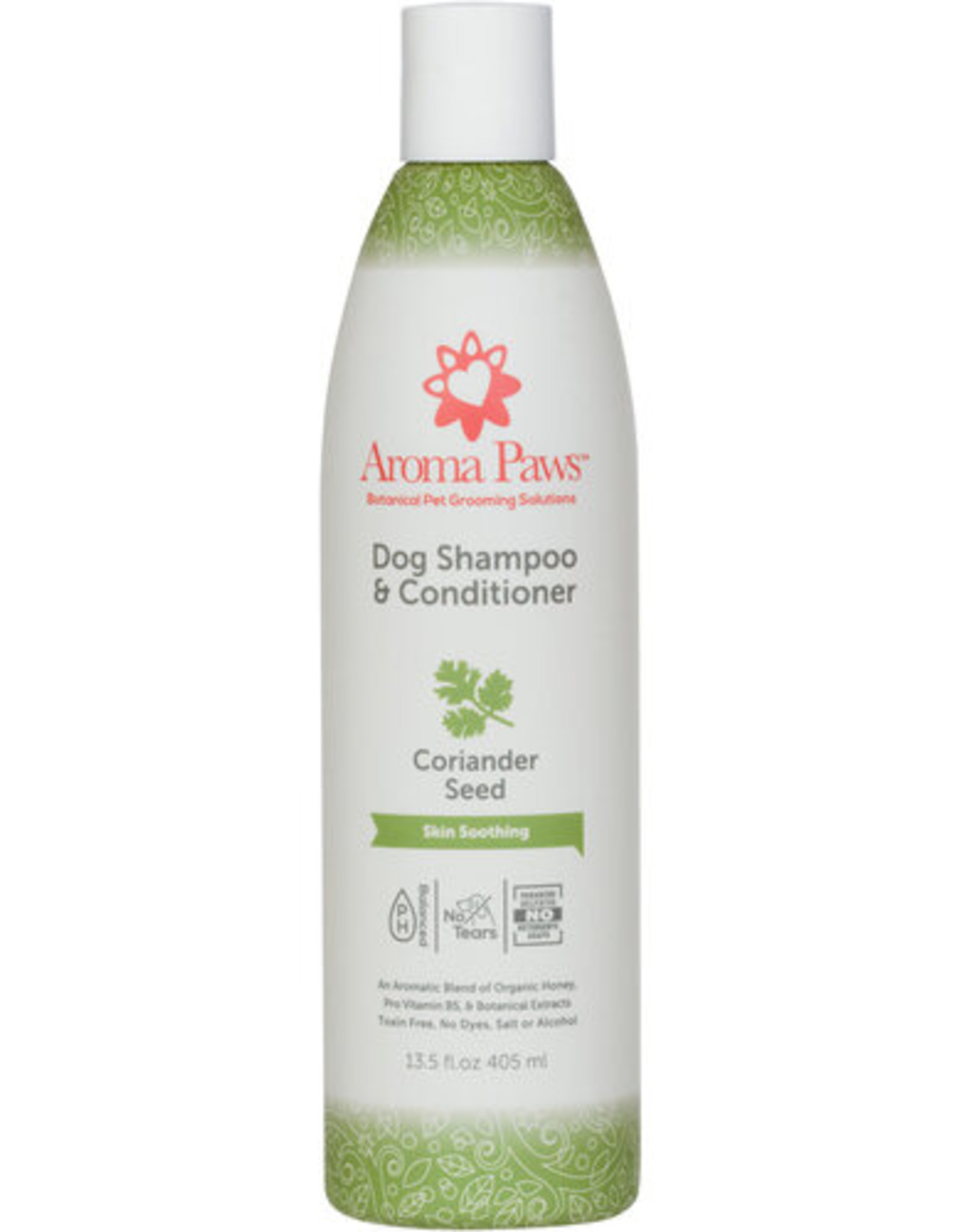 Aroma Paws Organic Olive Oil & Coriander Skin Soothing Formula Shampoo & Conditioner 13.5oz