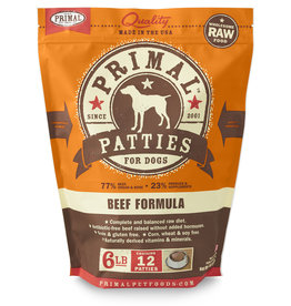 Primal Pet Foods Primal Pet Foods Primal Patties 6lb. Canine Beef Formula
