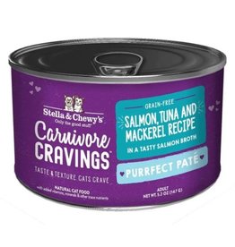 Stella & Chewy's Cat Cravings Salmon/Tuna/Mackeral Pate 5.2 oz.