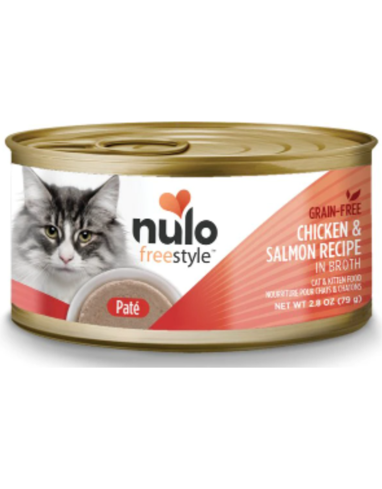 Nulo FreeStyle Cat & Kitten Pate' Grain-Free Chicken & Salmon 2.8 oz