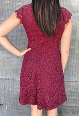 Lace Cap Sleeve Dress