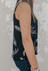 Printed Button Front Tank