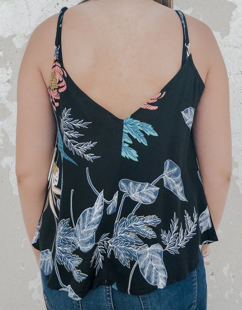 Printed Button Front Tank