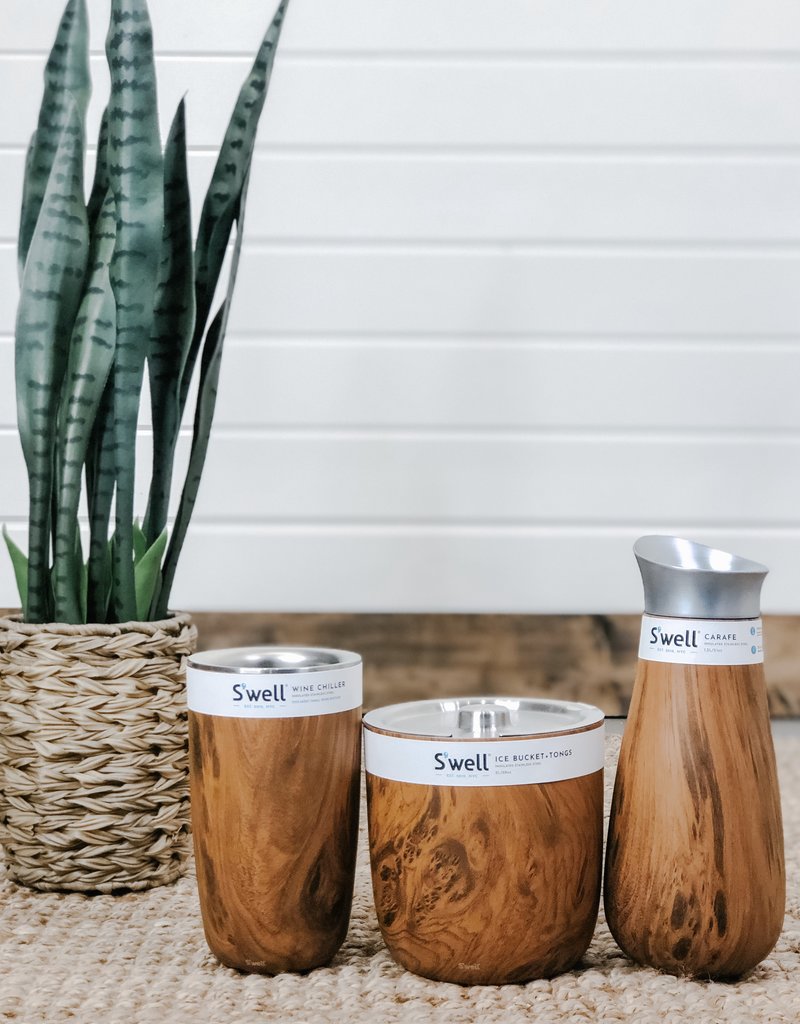 S'well Wine Chiller |Teakwood