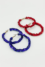 509 Broadway Patriotic Sequin Earring