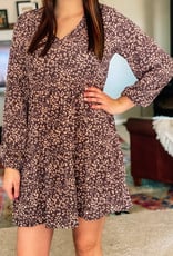 509 Broadway Babydoll Leopard Dress