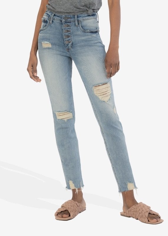 KUT From The Kloth Rachel High Rise Fab Ab Mom Jean |Enchanted|