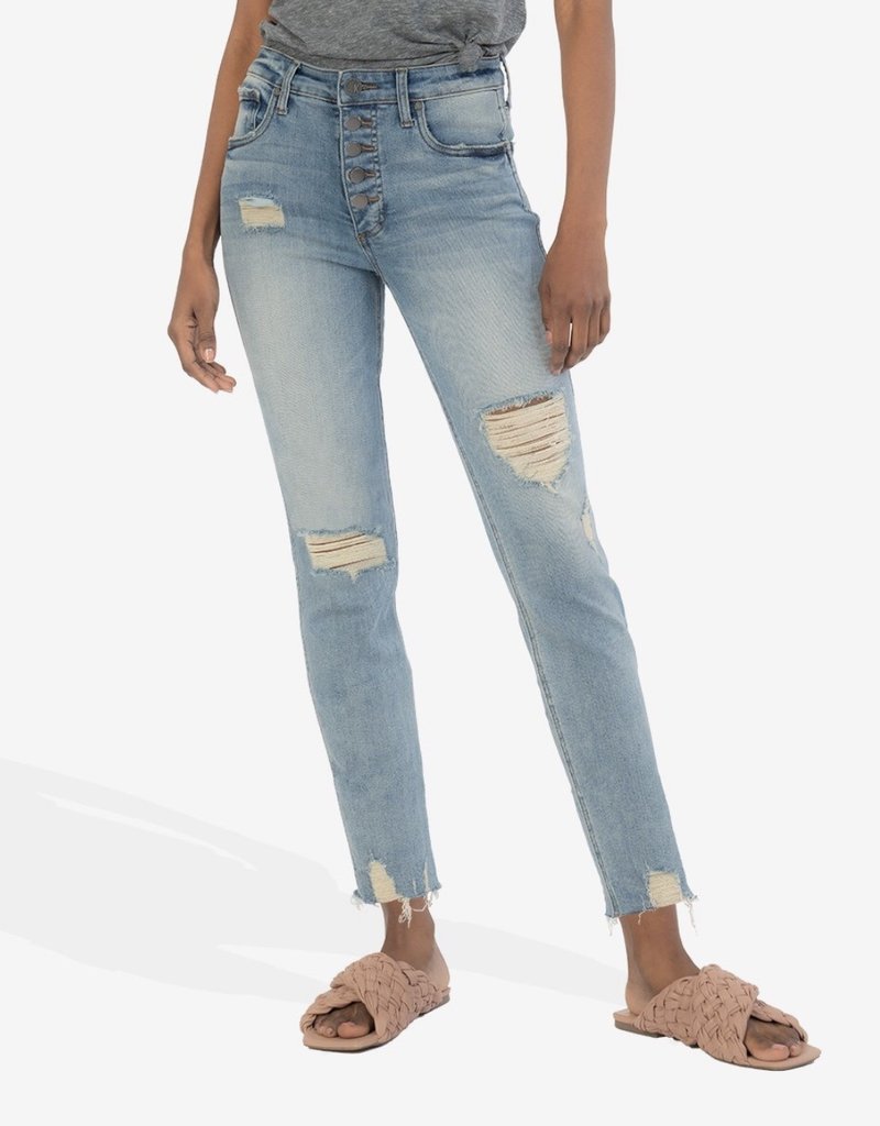 KUT From The Kloth Rachel High Rise Fab Ab Mom Jean |Enchanted