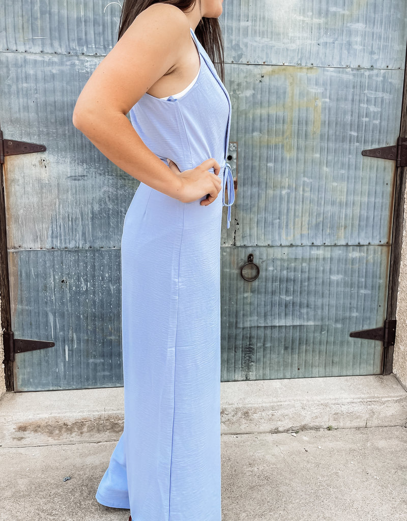 509 Broadway Cami Woven Jumpsuit  With Tie