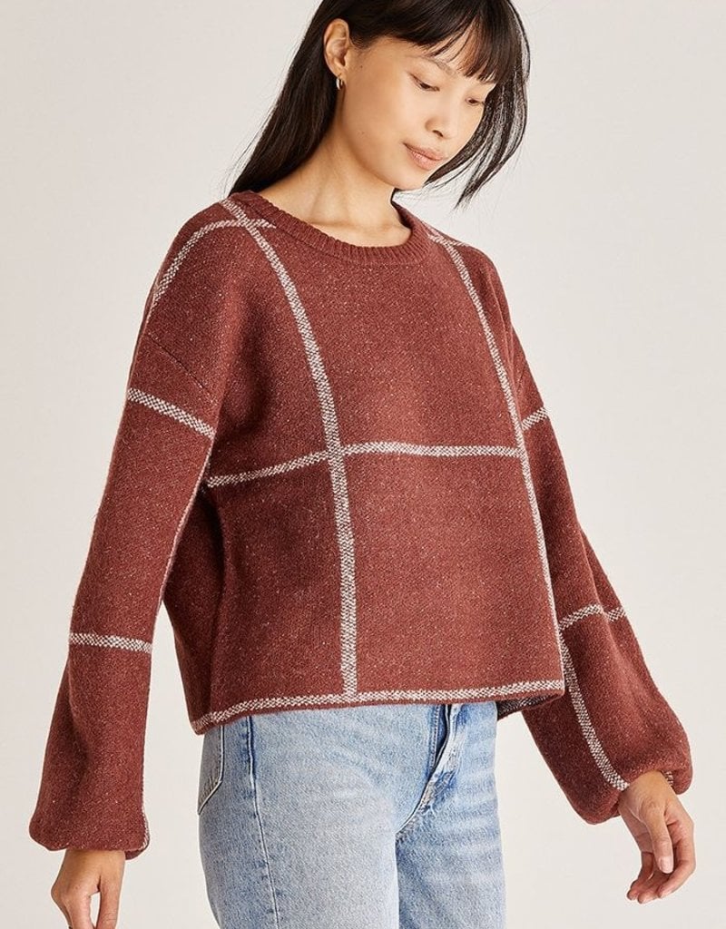 Z Supply Solange Plaid Sweater