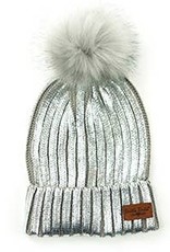 509 Broadway Glacier Knit Pom Hat