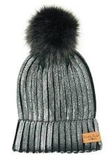 509 Broadway Glacier Knit Pom Hat
