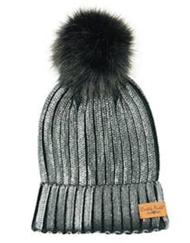 509 Broadway Glacier Knit Pom Hat