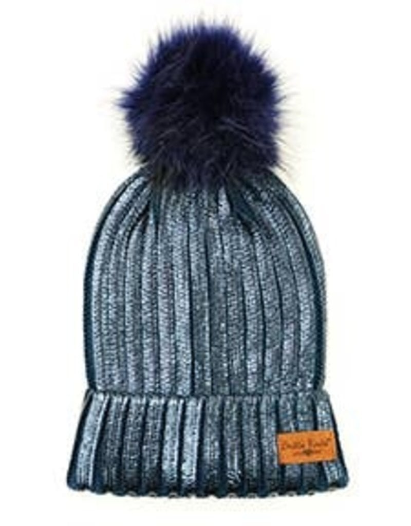 509 Broadway Glacier Knit Pom Hat