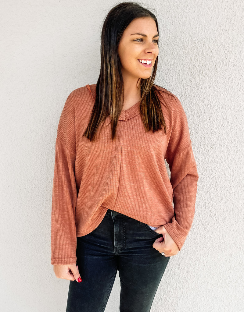 509 Broadway Ribbed Knit Pullover