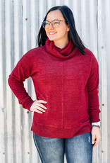 509 Broadway Cowl Neck Knit Top