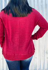 509 Broadway Cowl Neck Knit Top