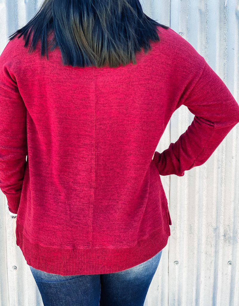 509 Broadway Cowl Neck Knit Top