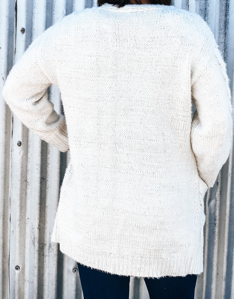 509 Broadway Cable Knit Sweater Cardigan
