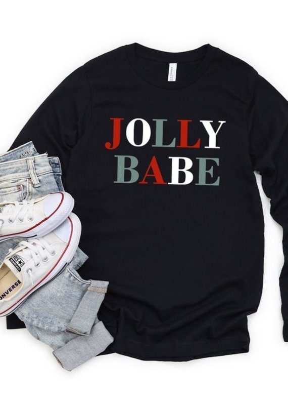 509 Broadway Jolly Babe Graphic Long Sleeve