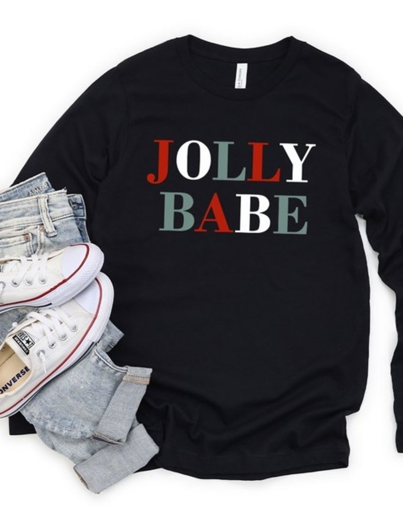 509 Broadway Jolly Babe Graphic Long Sleeve