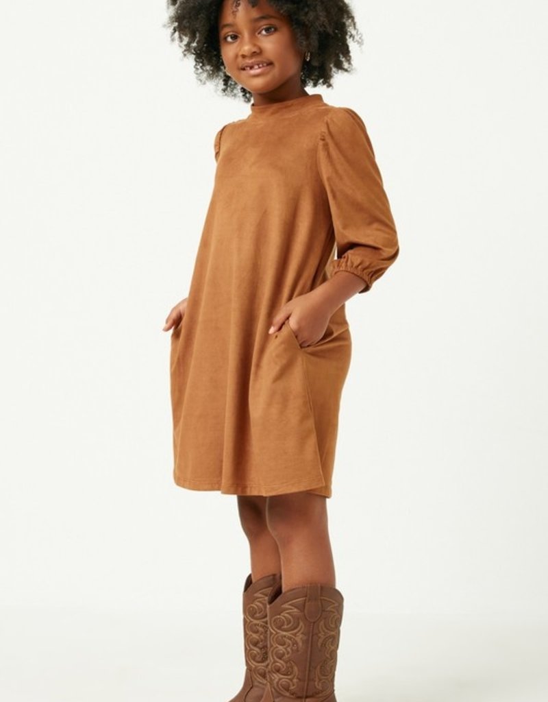 509 Broadway Girls Suede Dress