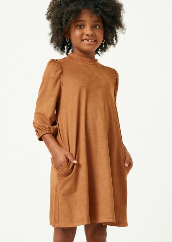 509 Broadway Girls Suede Dress