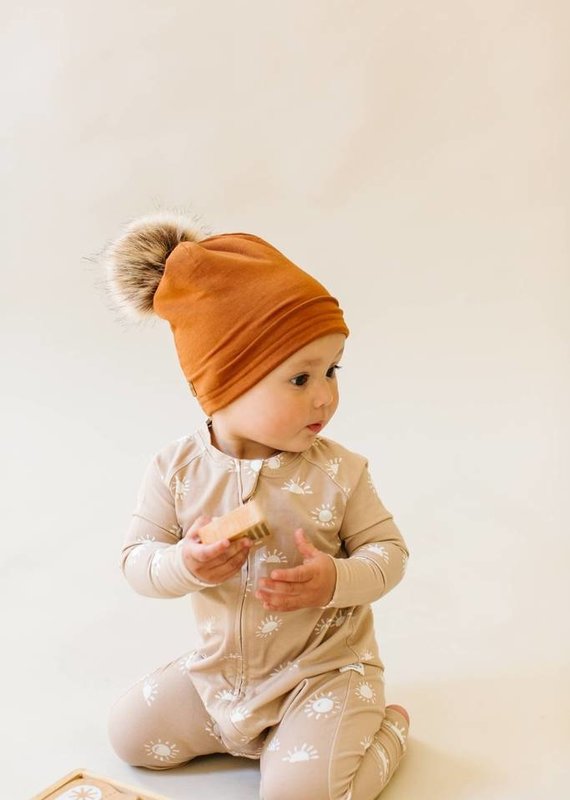 509 Broadway Kids Pom  Pom Tencel Hat