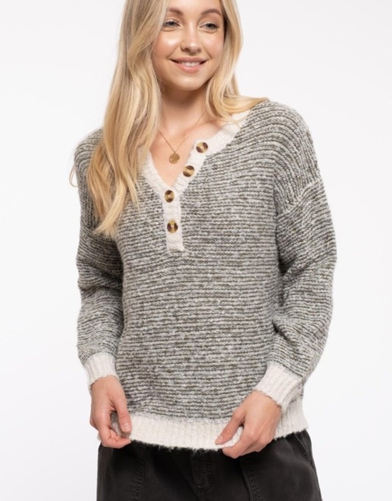 509 Broadway Marled Knit Pullover