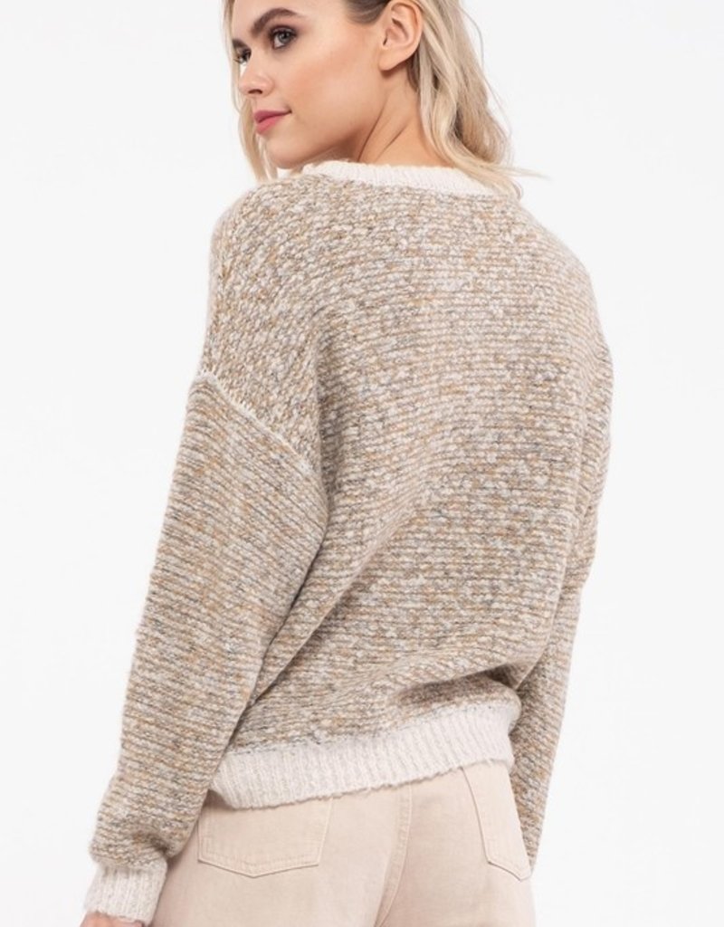 509 Broadway Marled Knit Pullover