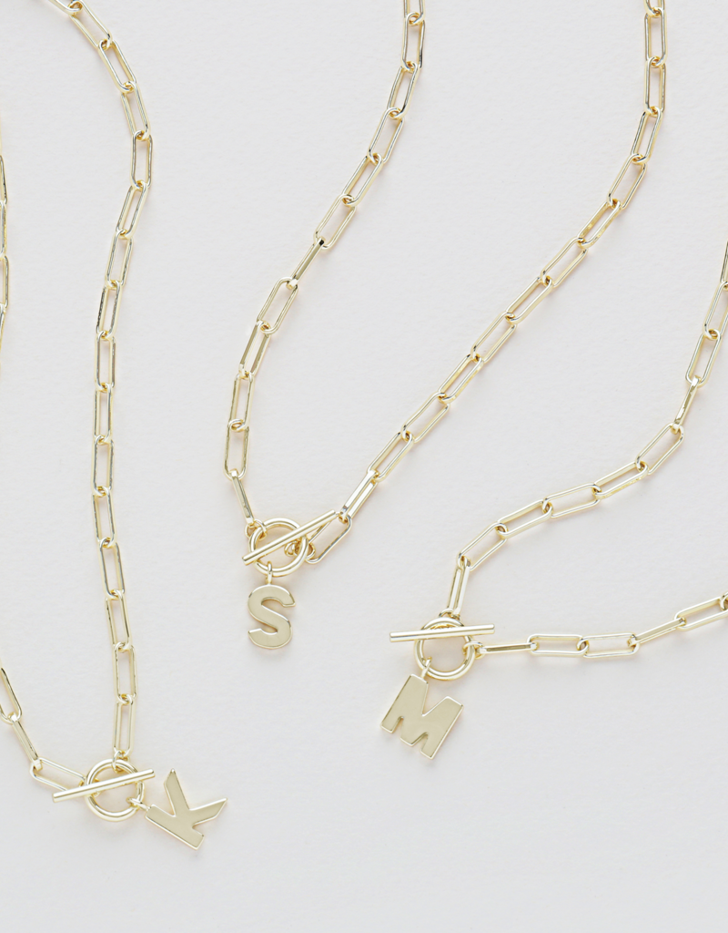 509 Broadway Toggle Initial Necklace