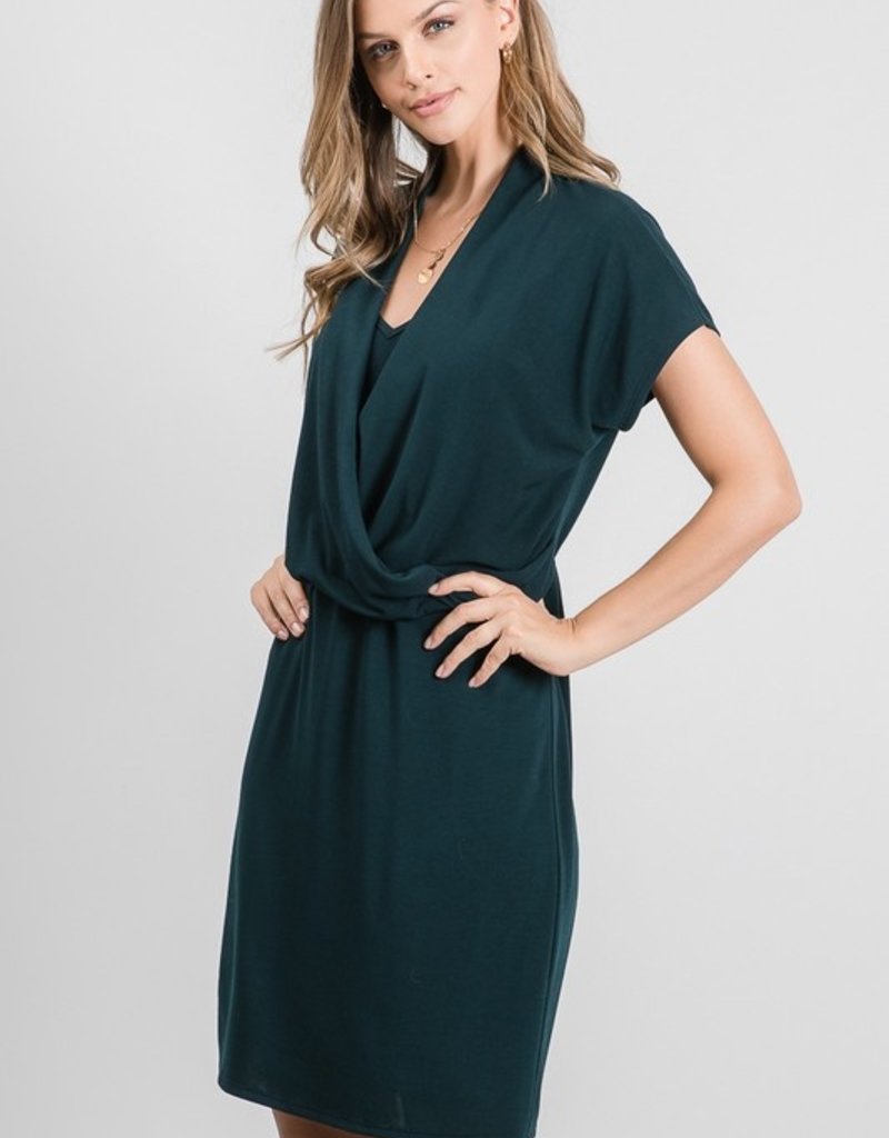 509 Broadway Soft Fine Surplice Dress