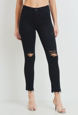 Just Black Denim High Rise Destructed Skinny