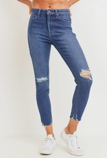 Just Black Denim High Rise Destroyed Skinny