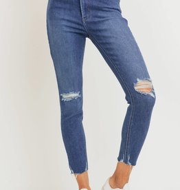 Just Black Denim High Rise Destroyed Skinny